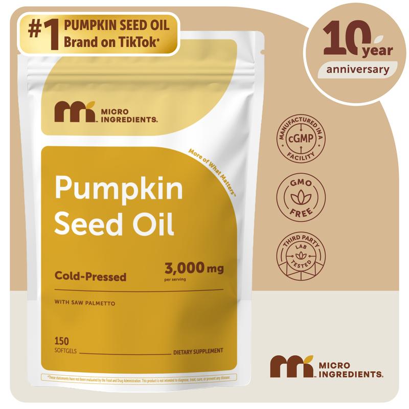 Micro Ingredients Pumpkin Seed Oil with Saw Palmetto Softgels