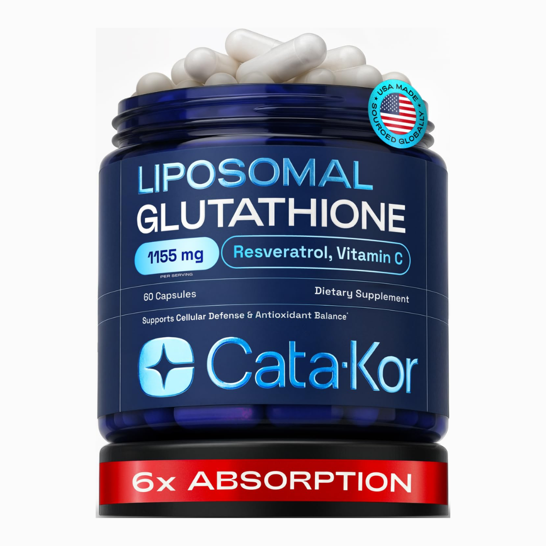 Cata-Kor Liposomal Glutathione Supplement - 1155 mg