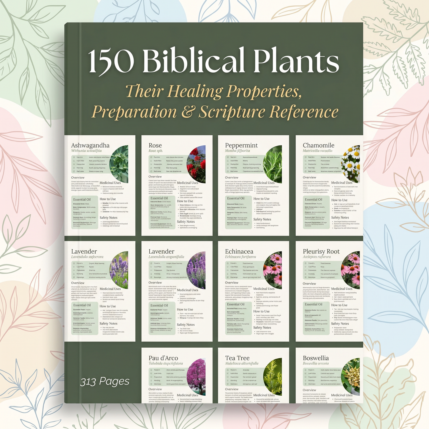 150 Biblical Plants: Their Healing Properties, Preparation & Scripture Reference